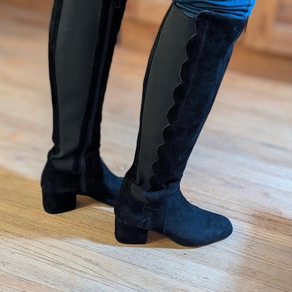 Bandolino Boots Suede Knee High Boot stretch back fabric for comfort SZ 6 - Picture 5 of 5